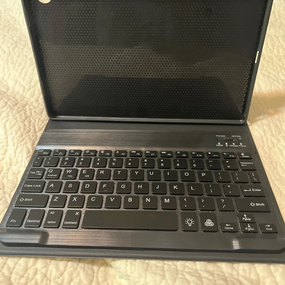 Case with Keyboard For 9.7'' IPAD Folio Leather Stand Cover Black